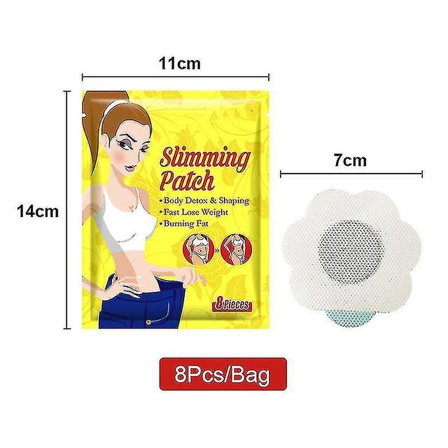 8pcs Slimming Navel Sticker Weight Lose Tightening Patch Anti-cellulite Burning Fat Patches Body on Productcaster.