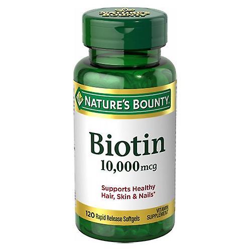 Natures Bounty Nature's Bounty Biotin,10000 mcg ,120 Softgels (Pack of 3) on Productcaster.