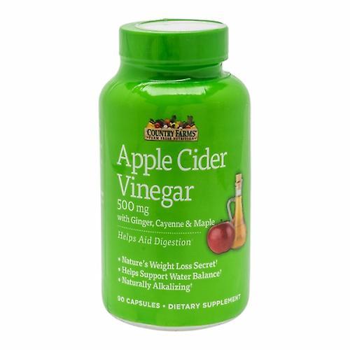 Country Farms Apple Cider Vinegar,500 mg ,90 Caps (Pack of 6) on Productcaster.