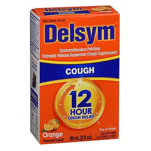 Airborne Delsym Adult 12 Hour Cough Relief, Orange 3 oz (Pack of 3) on Productcaster.