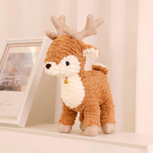 Tib Bantal Natal, Boneka Plushie, Roti Jahe, Boneka Cokelat, Dekorasi Rumah Kabin, Bantal Dekorasi Pohon Natal Lucu see choose option 50cm deer L on Productcaster.