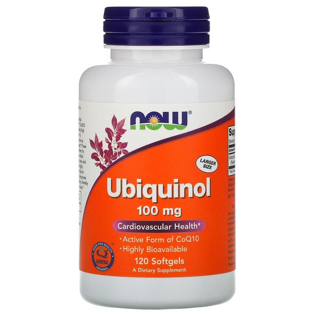 NOW Foods Nu Fødevarer, Ubiquinol, 100 mg, 120 Softgels on Productcaster.