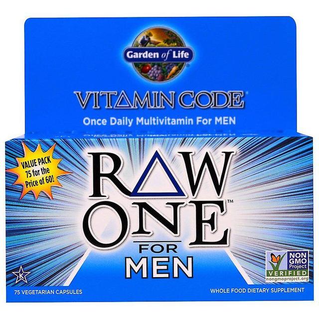 Garden of Life Vitamin Code Raw One for men 75 vcaps 120 gr on Productcaster.