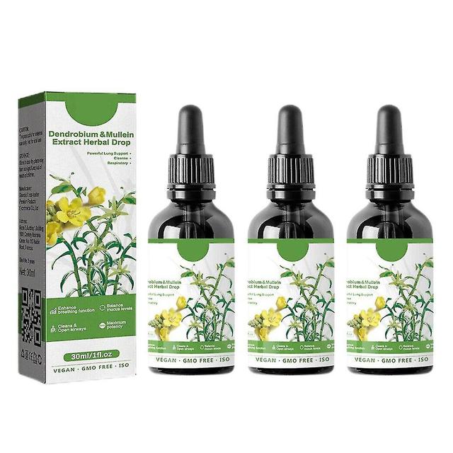 Clearbreath Dendrobium Mullein Extract Powerful Lung Support Cleanse Respiratory, Herbal Lung Health Essence, Dendrobium Mullein Extract Herbal ... on Productcaster.