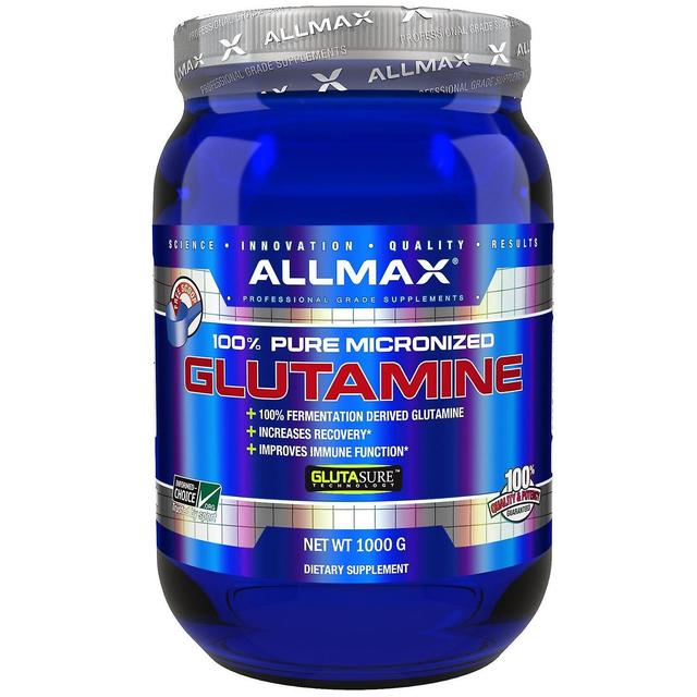 AllMax Nutrition ALLMAX Ernæring, 100% Ren Mikroniseret Glutamin, 2,20 lbs (1,000 g) on Productcaster.