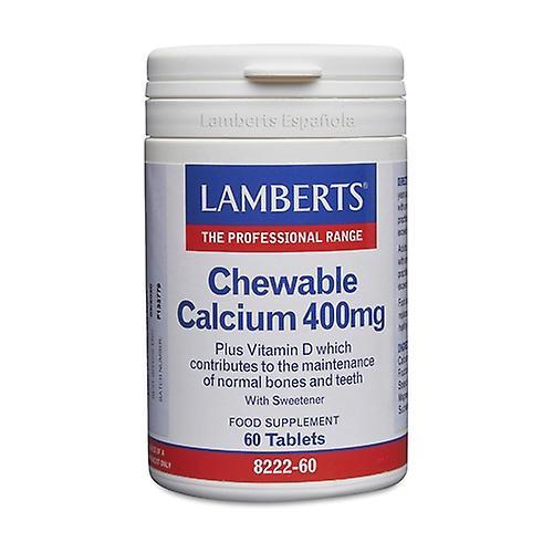 Lamberts Chewable Calcium 60 chewable tablets of 400mg (Lemon) on Productcaster.