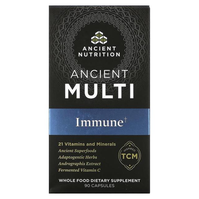 Dr. Axe / Ancient Nutrition Dr. Machado / Nutrição Antiga, Multi Antigo, Imune, 90 Cápsulas on Productcaster.