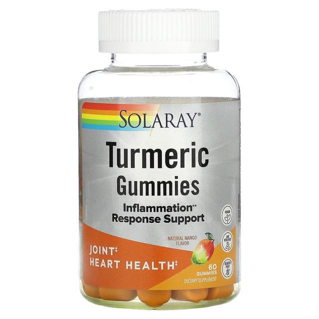 Solaray, Turmeric Gummies, Natural Mango, 60 Gummies on Productcaster.