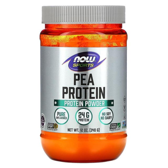 NOW Foods, Sports, Pea Protein, Pure Unflavored, 12 oz (340 g) on Productcaster.