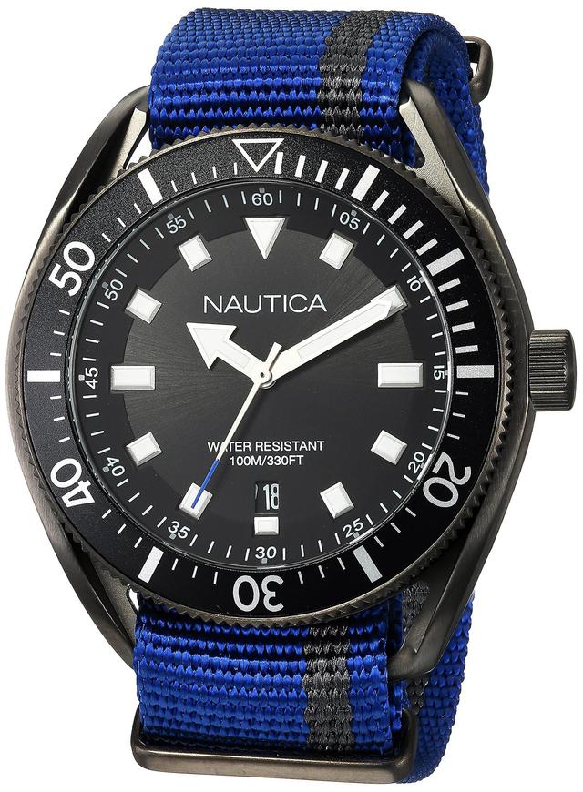 Nautica Analog quartz men with NAPPRF002 fabric strap on Productcaster.