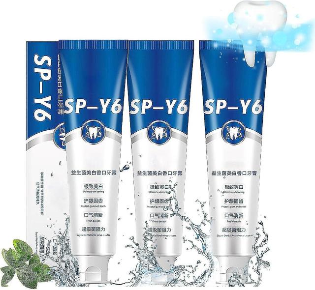 Probiotics Toothpaste, Sp-y6 Beneficial Bacteria Whitening Mouth Plaster, Sp-y6 Probiotics Toothpast 3pcs on Productcaster.