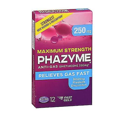 Med Tech Products Phazyme Anti-Gas Softgels , 250 mg, 12 Mäkké kapsuly (balenie po 1) on Productcaster.