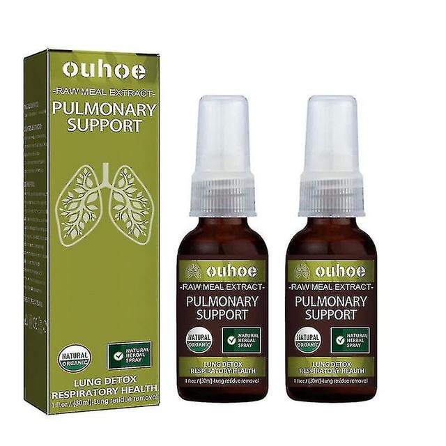 2pcs Herbal Lung Detox Cleanse Mist-kraftvolle Lungenunterstützung, Kräuterpflege-Essenz Raucher on Productcaster.