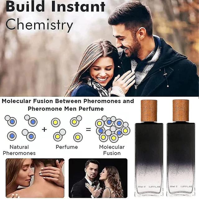 Pheromone Body Fragrance Mist, Pheromone Cologne For Men Attract Women, Long Lasting Men Perfume Spray noir et bleu on Productcaster.