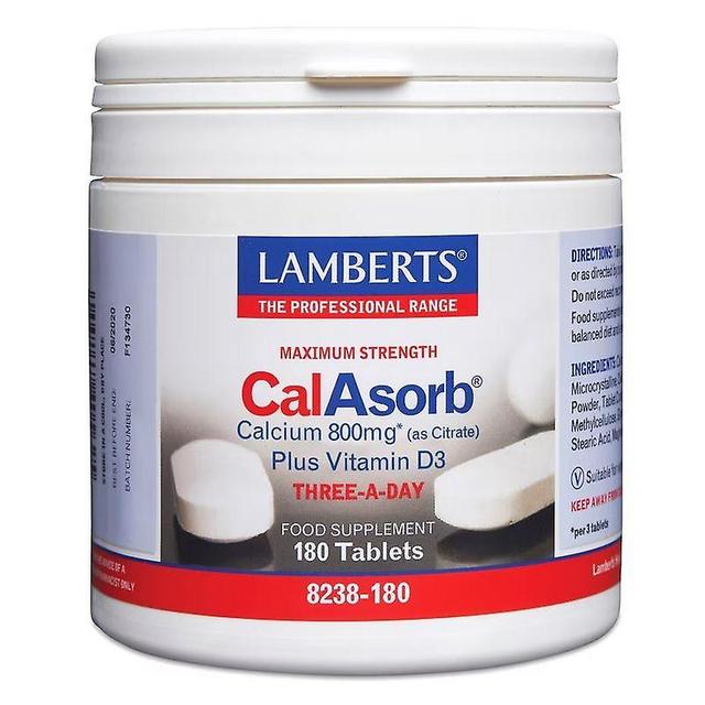 Lamberts CalAsorb Calcium 800mg Tablets 180 (8238-180) on Productcaster.