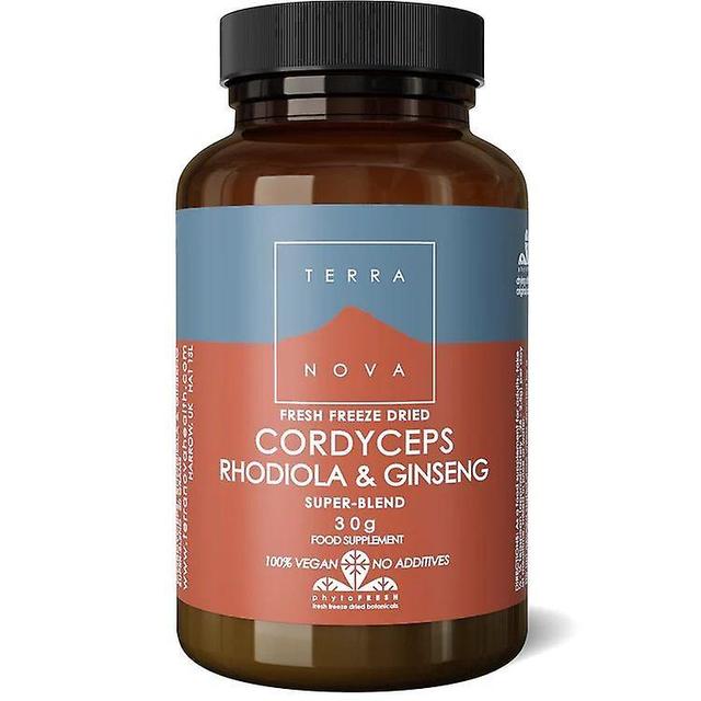 Terra Nova Terranova Cordyceps,Rhodiola & Ginseng Super-Blend Powder 30g (T2381) on Productcaster.