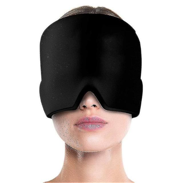 Mxfz Migraine Cap Migraine Ice Pack Cap, Migraine Anti Migraine Ice Mask Cooling Gel Cap, Cold Therapy Cap Migraine Relief BLACK on Productcaster.