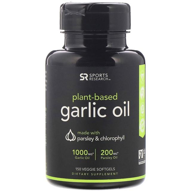 Sports Research, Plant-Based, Garlic Oil with Parsley & Chlorophyll, 150 Veggie on Productcaster.