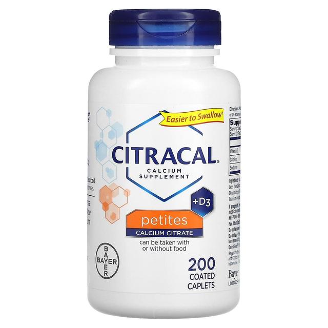 Citracal, Calcium Supplement +D3, Petites, 200 Coated Caplets on Productcaster.