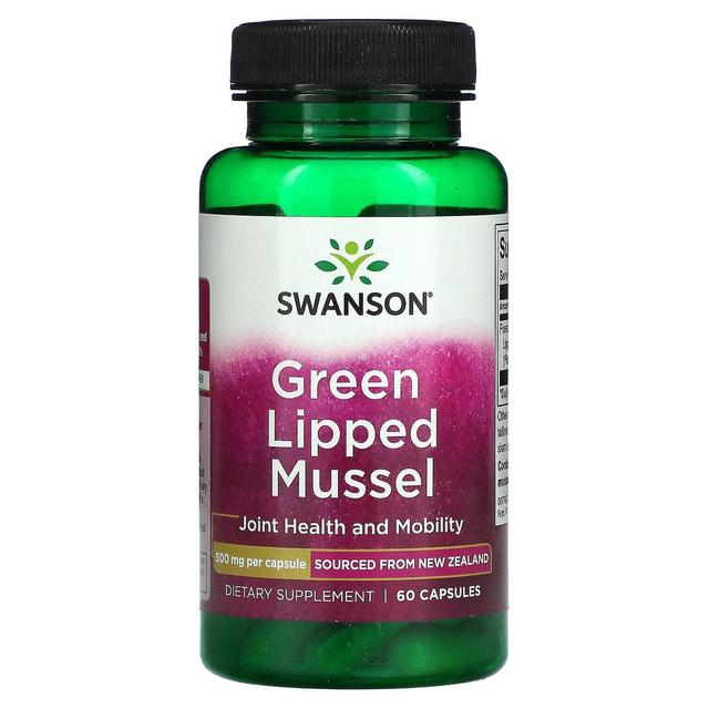 Swanson, Green Lipped Mussel, 500 mg, 60 Capsules on Productcaster.