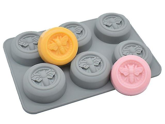 Cj Six Connected Silica Gel Bee Mold 21 * 14.2 * 2.5cm on Productcaster.