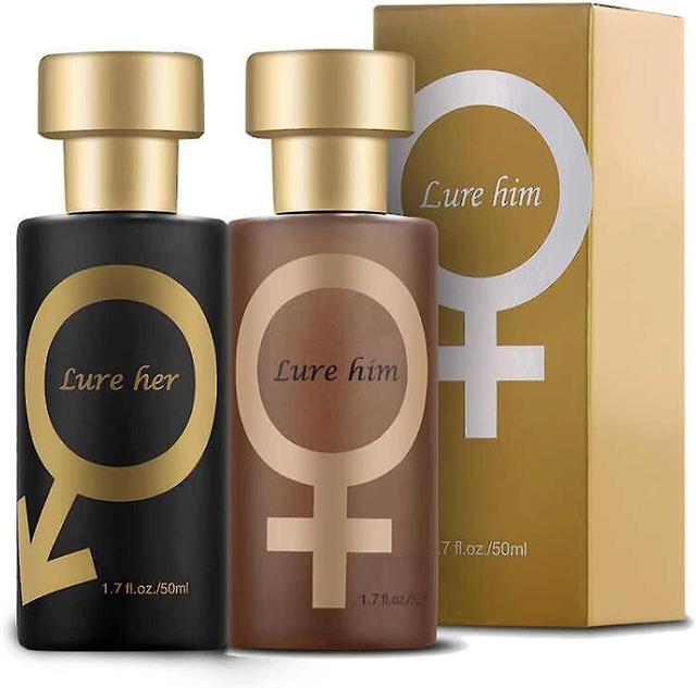 Golden Lure Pheromone Perfume, Lure Her Perfumy dla mężczyzn, Pheromone Cologne For Men Attract Women, Romantic Pheromone Glitter Perfume dla mężcz... on Productcaster.