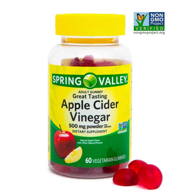 Spring valley appelciderazijn vegetarische gummies, 500 mg, 60 ea on Productcaster.