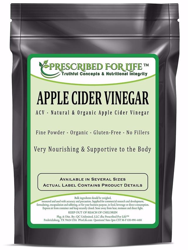 Prescribed For Life Aceto di sidro di mele-Organic spray essiccato ACV polvere-5% acido acetico (Malus pumila-Mill.) 2 kg (4.4 lb) on Productcaster.