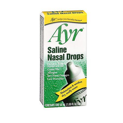 Ayr Saline Non Medicated Nasal Drops, 50 ml (Pack of 1) on Productcaster.