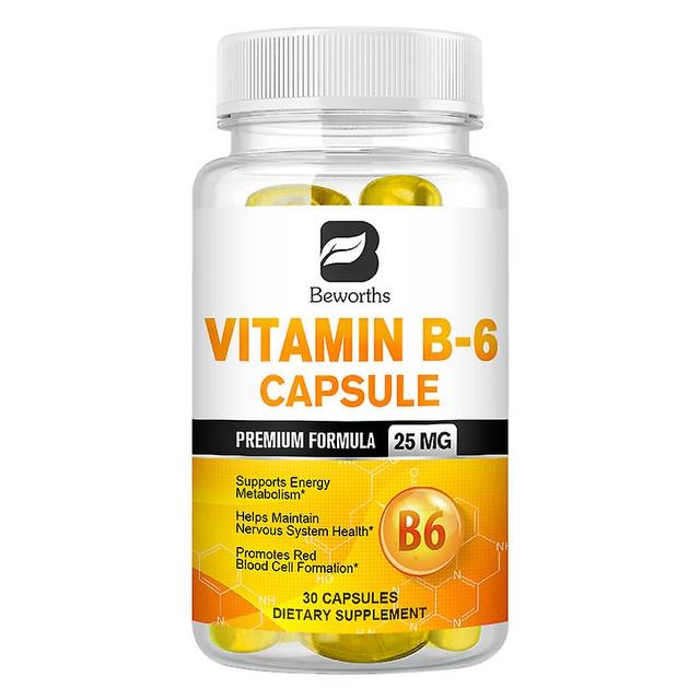 Huamade Bw Vitamin B6 Supports Energy Metabolism For Cardiovascular & Neurological Health And Kidney & Eye Health B Complex Supplement 30 pcs on Productcaster.