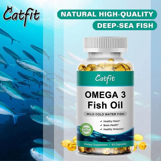 Organic Deep Sea Fish Oil, Omega 3, Brain Health Products For The Elderly, Anti-aging Cod Liver Oil Huamade Huamade 60pcs on Productcaster.