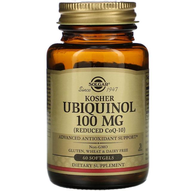 Solgar, Kosher Ubiquinol, 100 mg, 60 Cápsulas gelatinosas on Productcaster.