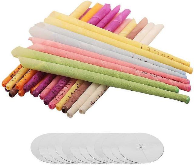 Galozzoit Ear Candles,Pack of 24 Smokeless Candles with 12 Protective Discs on Productcaster.