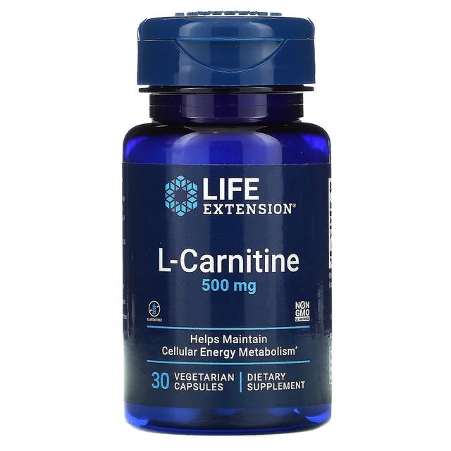 Life Extension, L-Carnitine, 500 mg, 30 Vegetarian Capsules on Productcaster.