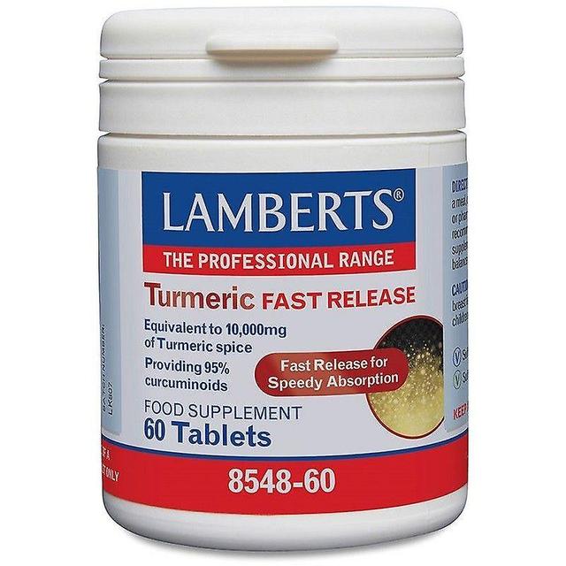 Lamberts Turmeric Fast Release Tablets 60 (8548-60) on Productcaster.