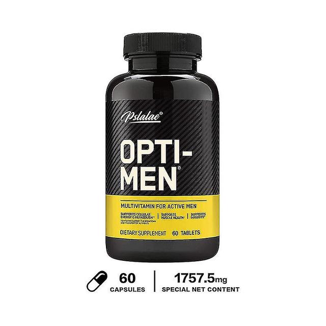 Guoguo Opti-Men-kapselit päivittäin monivitamiinia C-vitamiinilla, sinkillä ja D-, E-, B12-vitamiineilla immuniteetin lisäämiseksi 60 Capsules on Productcaster.