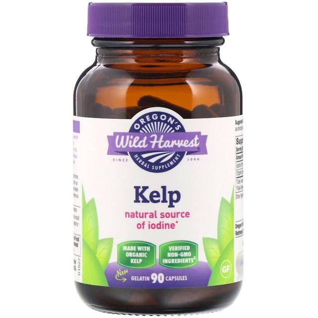 Oregon's Wild Harvest, Kelp, 90 Gelatin Capsules on Productcaster.