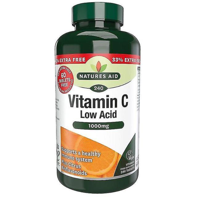 Nature's Aid Vitamín C 1000mg nízkokyslé tablety 240 (13245) on Productcaster.