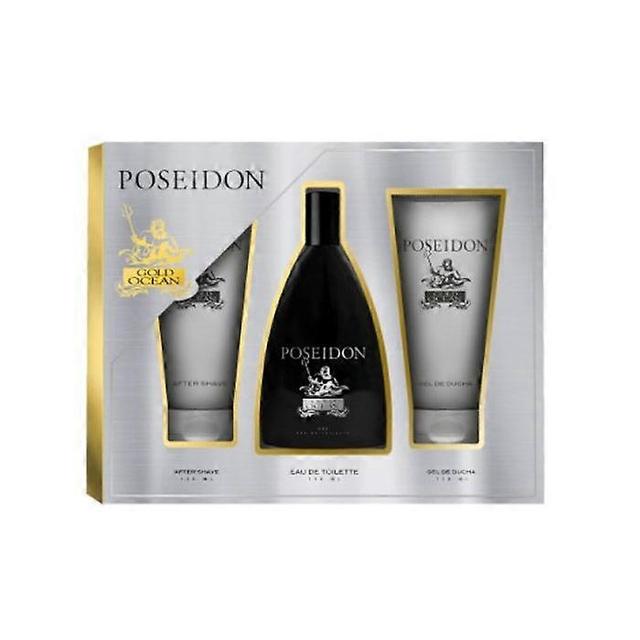 Instituto español poseidon gold ocean for men eau de toilette spray 150ml set 3 pieces on Productcaster.