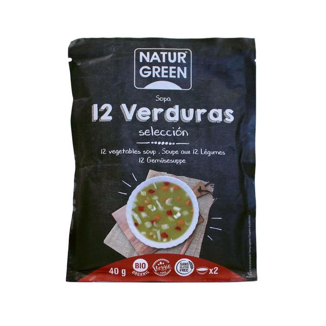 Naturgreen sopa 12 verduras 40g on Productcaster.