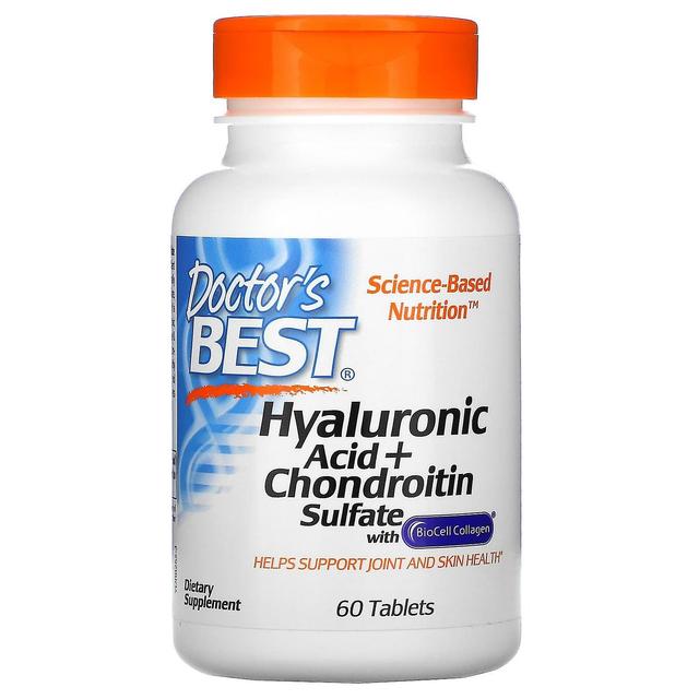 Doctor's Best Lægens bedste, hyaluronsyre + chondroitinsulfat med BioCell kollagen, 60 tabletter on Productcaster.