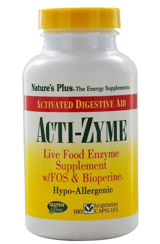 Acti-Zyme (180 Vegetarian Capsules) - Nature's Plus on Productcaster.