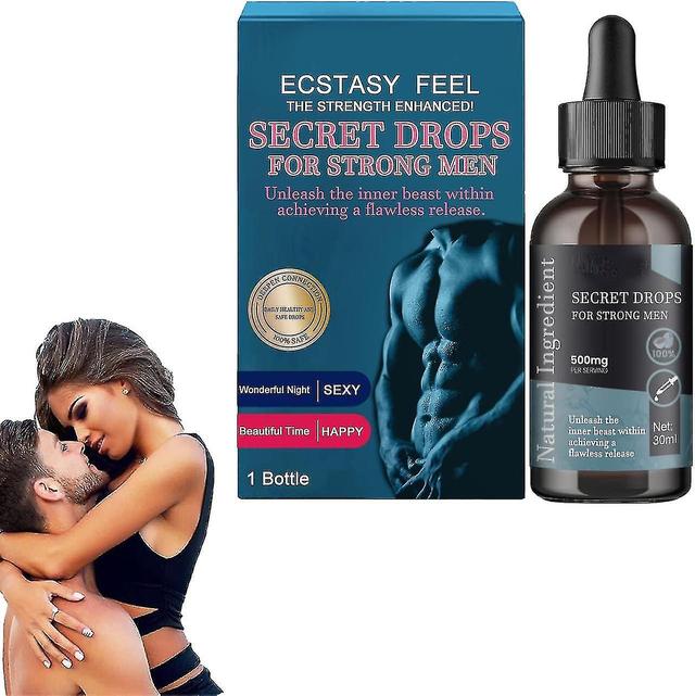 30ml Secret Happy Drops voor sterke mannen - Pleasurepeak Oral Drops, Intimacy Booster Hormonen die gevoeligheid Pleasure verbeteren 1 stuks - 30ml on Productcaster.