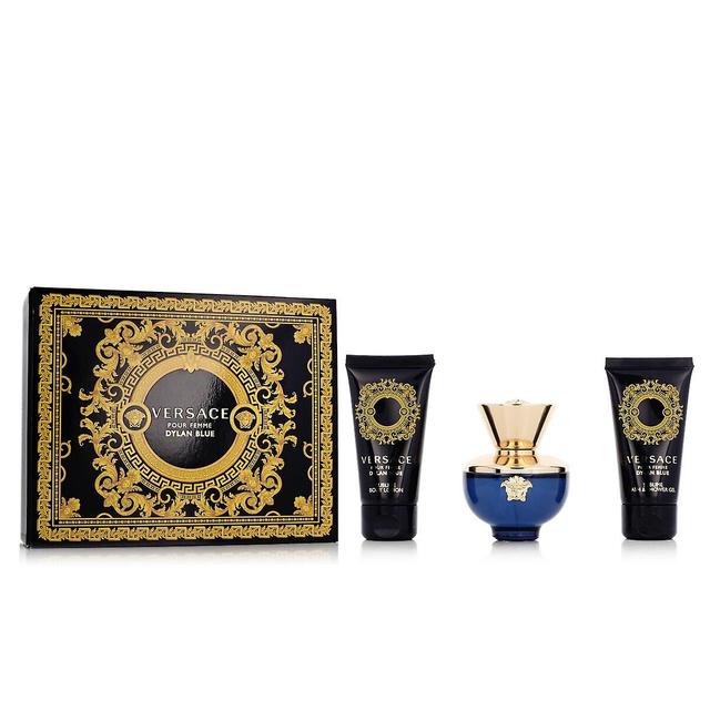 Perfume Set Women Versace EDP Dylan Blue 3 Pieces on Productcaster.