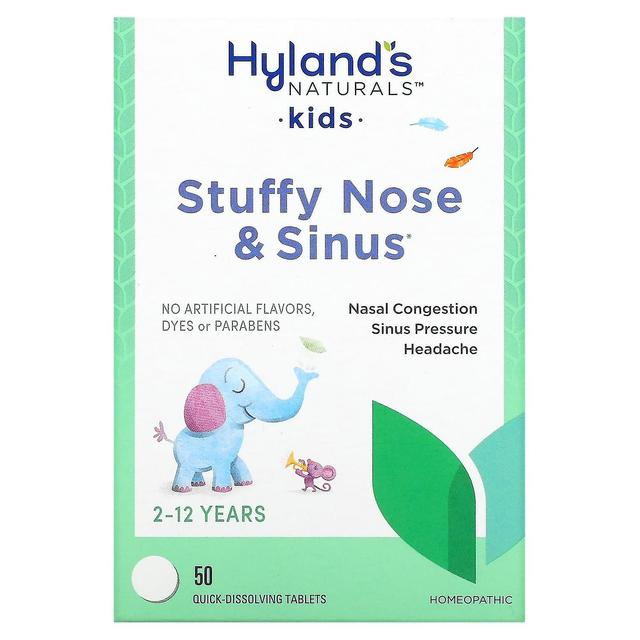 Hyland's, Kids, Stuffy Nose and Sinus, 2-12 Years, 50 Quick-Dissolving Tablets on Productcaster.