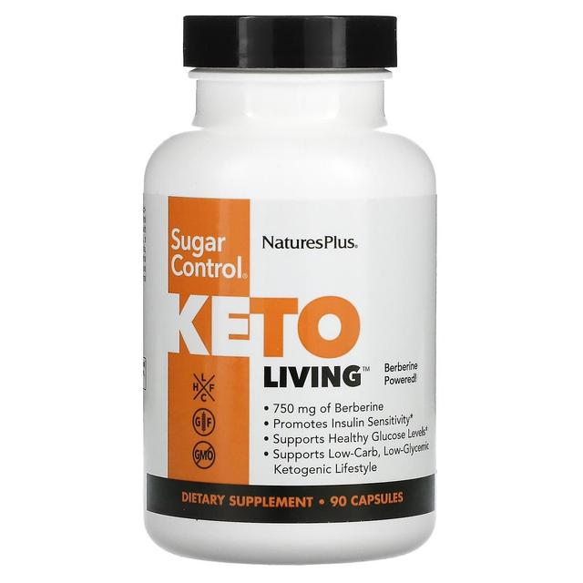 Nature's Plus NaturesPlus, Keto Living, Controle de Açúcar, 90 Cápsulas on Productcaster.