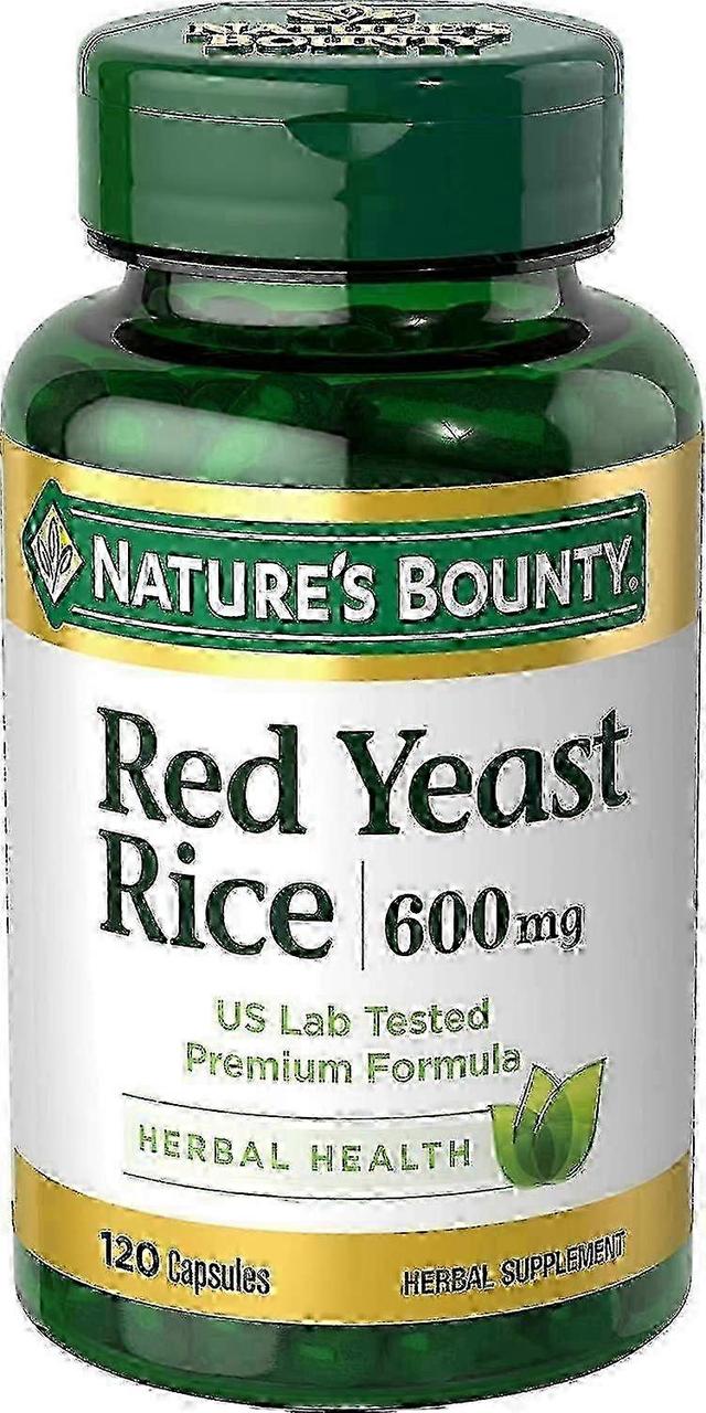 Natures Bounty Príroda ' s Bounty Red droždie ryže, 600 mg, kapsule, 120 EA on Productcaster.