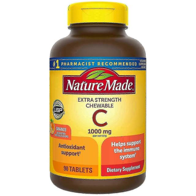 Nature made extra strength chewable vitamin c 1000 mg tablets, 90 ea on Productcaster.