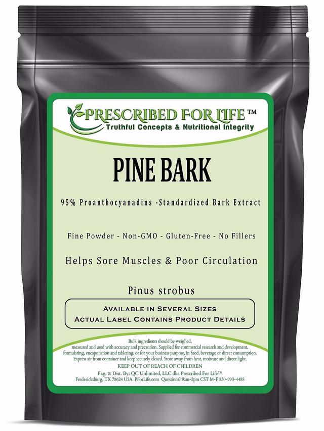 Prescribed For Life Pine - 95% Proanthocyanadins - Natural Bark Extract Powder (Pinus strobus) 4 oz (113 g) on Productcaster.