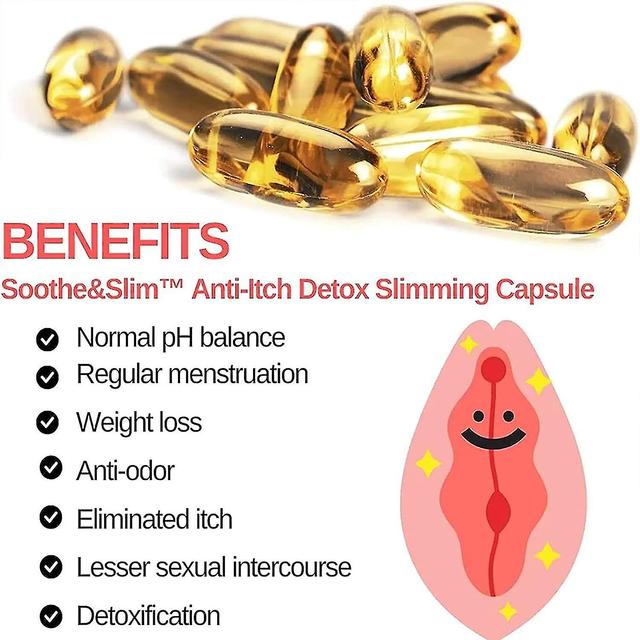 Anti-itch Detox Slimming Capsule Instant Anti-itch Detox Slimming Product Removes Odor Revert To Tight 30PCS on Productcaster.